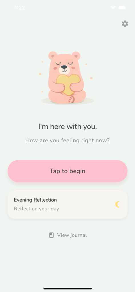 Bear Hug App Screenshot